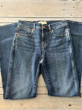 NWOT Madewell Dark Blue Straight-Leg Denim Jeans